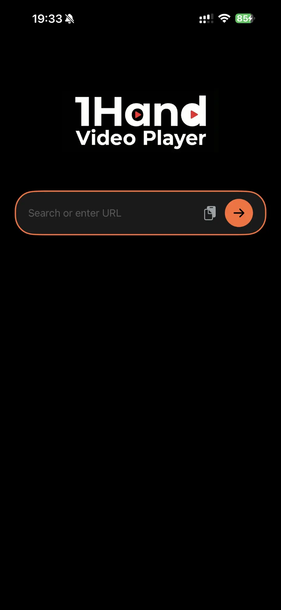 1 Hand Video Player App